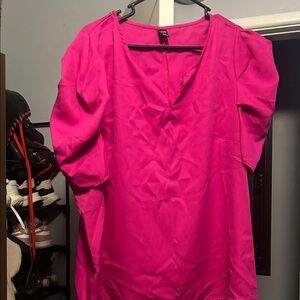 Tahari Fuchsia Blouse